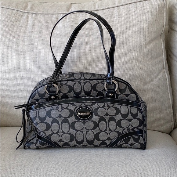 Coach Handbags - Black and gray Coach purse